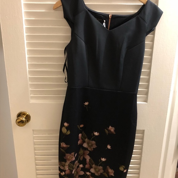 ted baker satin dress